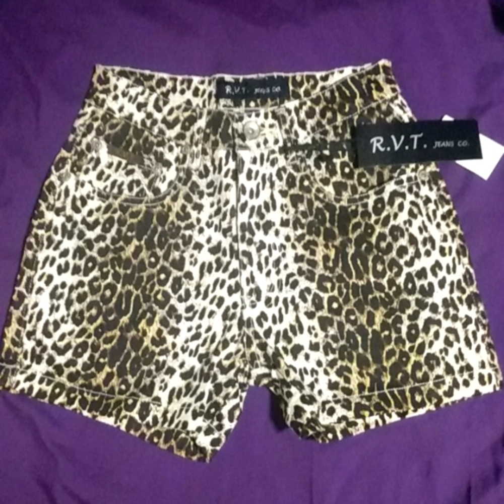 R.V.T. Jeans Co. Animal Print Shorts